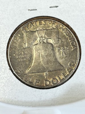 1961 P BU Franklin Half Dollar. Awesome Colorful Toning. Great Quality Coin. - Image 3