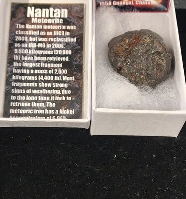 Meteorite Nantan 38.2 Grams. See Photo For More Description. Free Shipping.